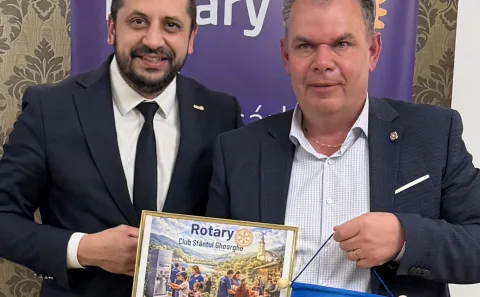 VIZITA GUVERNATORULUI LA ROTARY CLUB SFÂNTU GHEORGHE